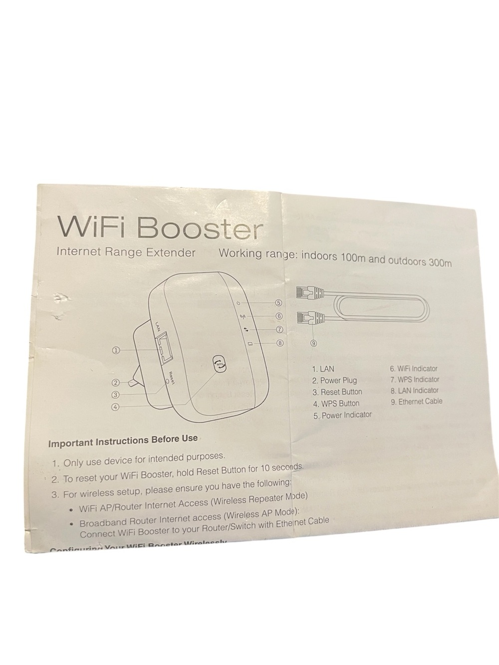 NEW WiFi Booster/Repeater with manual. - Picture 2 of 2